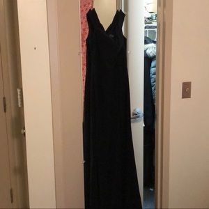 Black Windsor Formal Dress with Slit